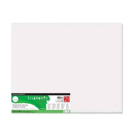 Daler-Rowney Simply Stretched Canvas, White Art Canvas, 20" x 24", 2 Pk
