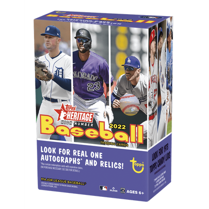 2022 Topps Heritage High Number Baseball Blaster Box Trading Cards