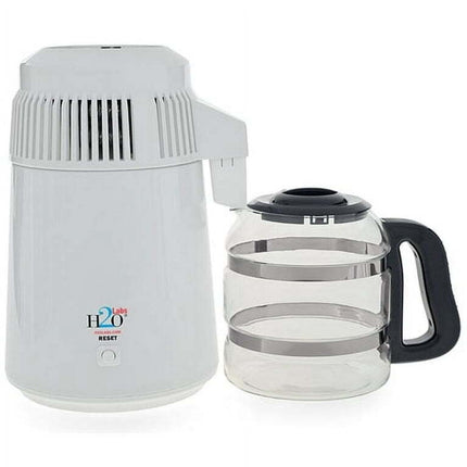 Best in Class White Baked-Enamel Home Water Distiller with Glass Carafe