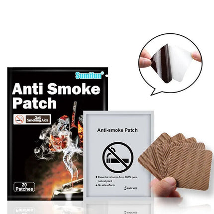 Quit Smoking Patch Pain-Free 20 Patches Easy Removal Stop Smoking Great Deal