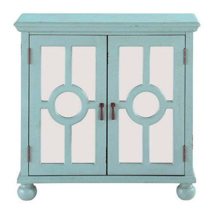 Lexicon Poppy Accent Chest, Antique Aqua