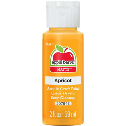 Apple Barrel Acrylic Craft Paint, Matte Finish, Apricot, 2 fl oz