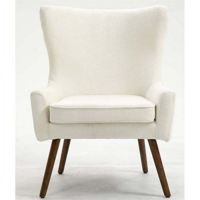 Carolina Classics Claudie Wing Back Accent Chair in Beige