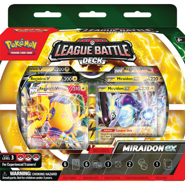 Pokemon Trading Card Games Miraidon Ex League Battle Deck - 60 Card Deck