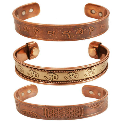Sunsoul by Touchstone Copper magnetic healing bracelet Tibetan style.