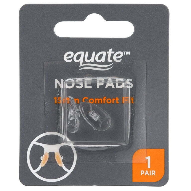 Equate Clear 15 mm Comfort Fit Nose Pads, 1 pair