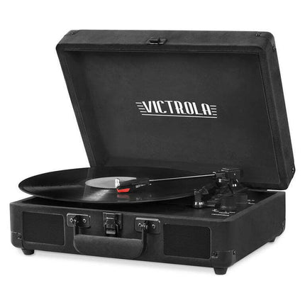 Victrola Bluetooth Suitcase Record Player with 3-Speed Turntable, Velvet
