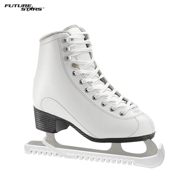 Future Stars Figure Skate Guards Set of 2 - White - Adjustable to Any Size!
