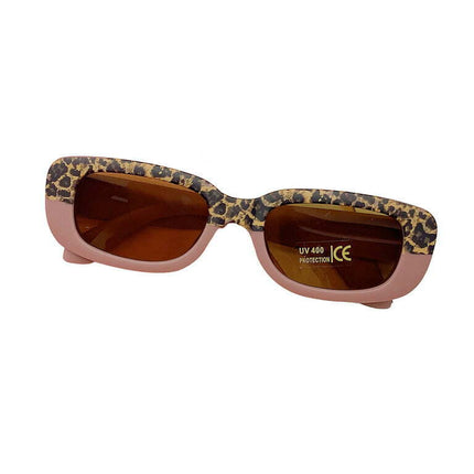 Canis Children's Sunglasses Retro Leopard Print Contrast Color Anti-UV Eyewear
