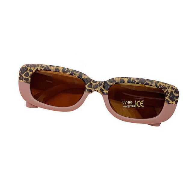 Canis Children's Sunglasses Retro Leopard Print Contrast Color Anti-UV Eyewear