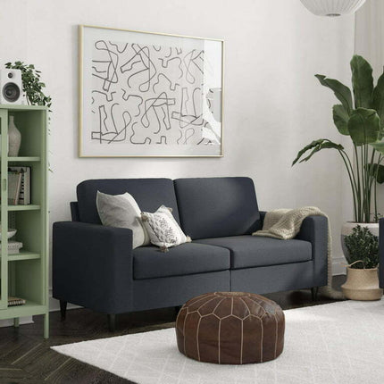 DHP Cooper 3 Seater Sofa, Blue Linen