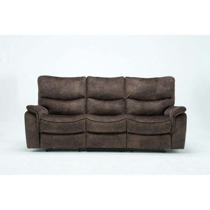 40" Elegant Dark Brown Fabric Sofa