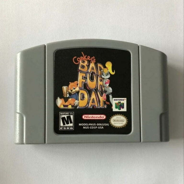 Conker's Bad Fur Day N64 Game,US Version