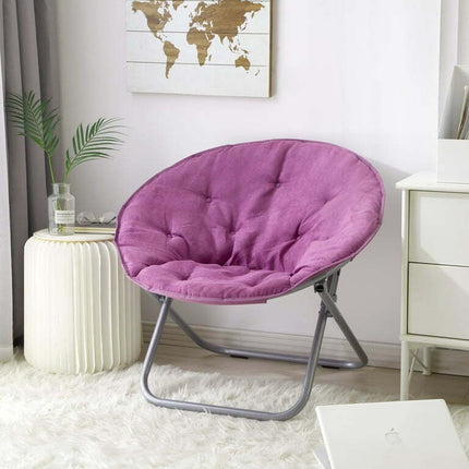 Mainstays Large Super Soft Microsuede 30" Saucer™ Chair, Purple
