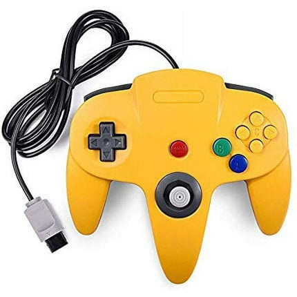 Wiresmith Classic Nintendo N64 Joystick Game Pad Controller - Yellow