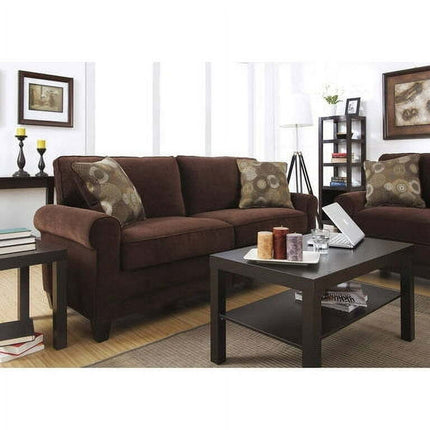 Serta RTA Copenhagen Collection 73" Vanity Fabric Sofa, Brown