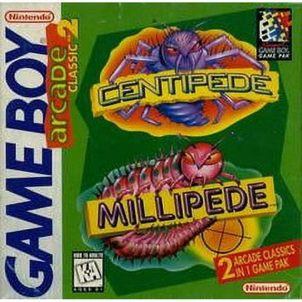 Arcade Classic No. 2: Centipede / Millipede - Nintendo Gameboy Original (Used)