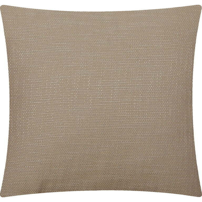 Mainstays Solid Texture Polyester Square Decorative Throw Pillow, 18" x 18", Tan
