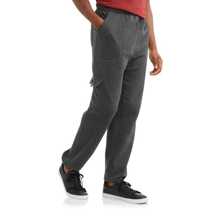 Climate Concepts Men's and Big Men's Fleece Cargo Pocket Sweatpants, Sizes S-5XL