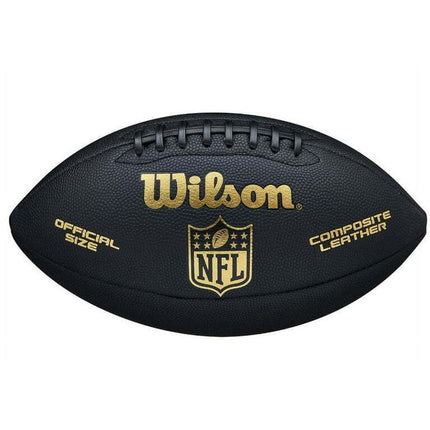 Wilson NFL Silver Series Official Size Football - Black and Gold