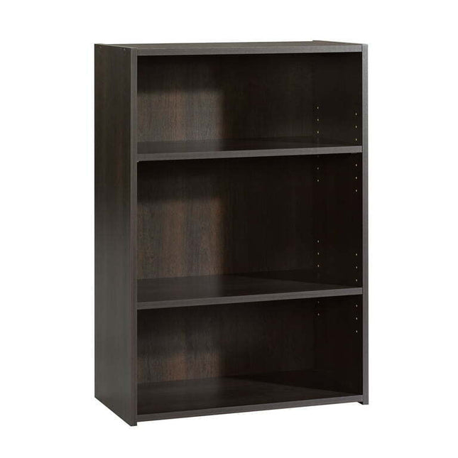 Sauder Beginnings 35" 3 - Shelf Standard Bookcase, Cinnamon Cherry Finish