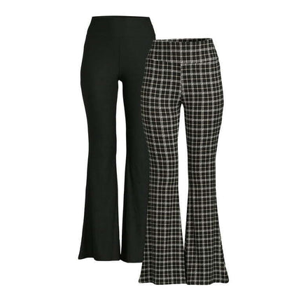 No Boundaries Juniors Flare Pants, 2-Pack, 32" Inseam, Sizes S-3XL