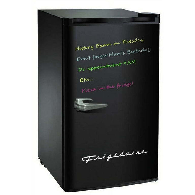 Frigidaire 3.2 Cu Ft Retro Dry Erase Compact Fridge, (EFR331-BLACK), Black