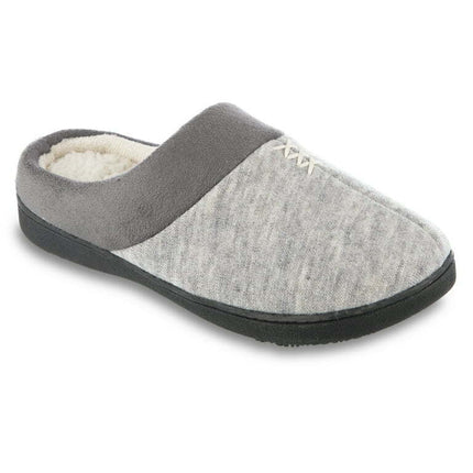 Isotoner Women's Memory Foam Heather Knit Marisol Hoodback ECO Comfort Slippers
