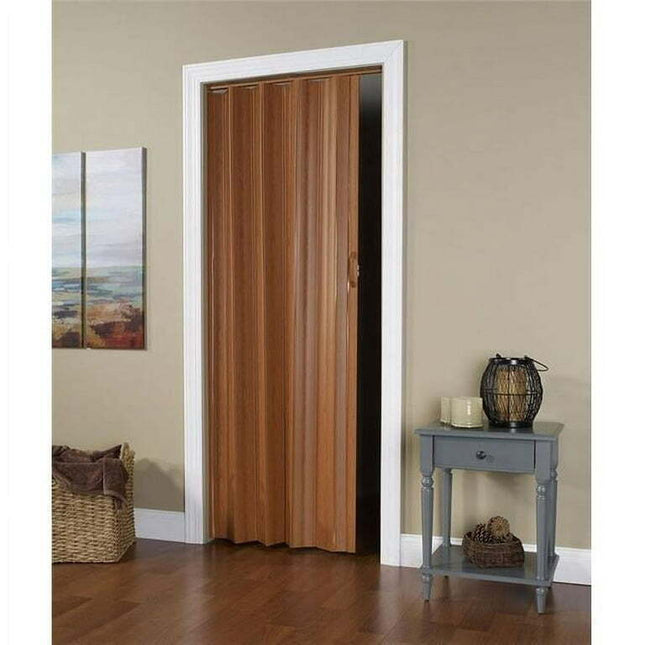 48 x 96 in. Via Fruitwood Vinyl Folding Door