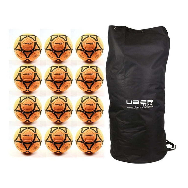 Uber Soccer Felt Indoor Soccer Ball, Size 5, Neon Orange