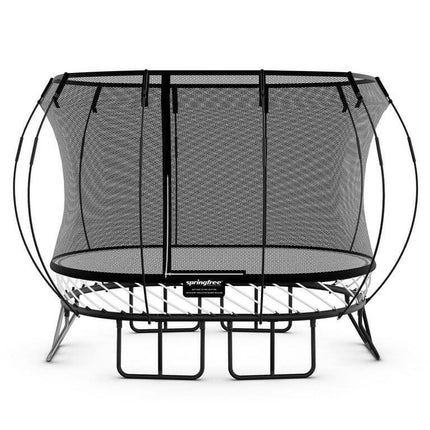 Springfree 6' x 9' Compact Backyard Oval Trampoline w/ FlexiNet & Soft Edge
