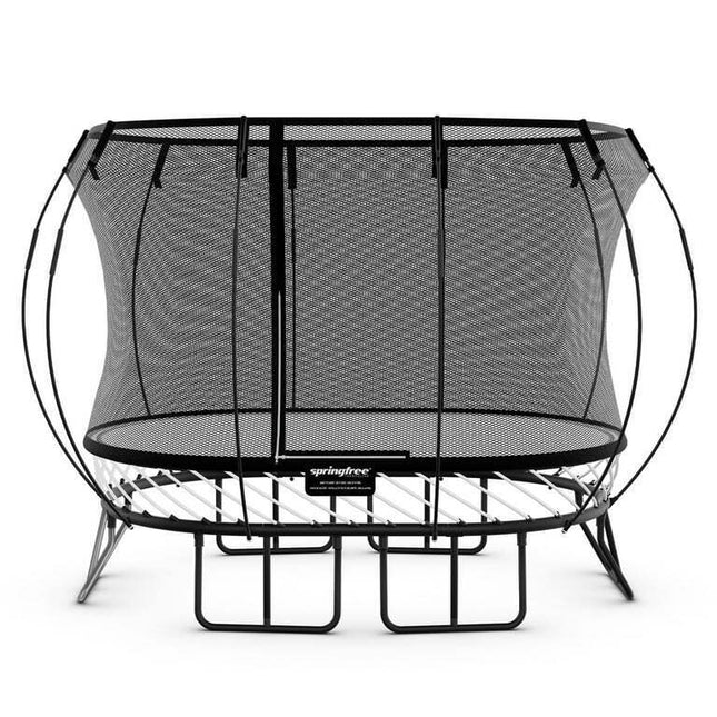Springfree 6' x 9' Compact Backyard Oval Trampoline w/ FlexiNet & Soft Edge