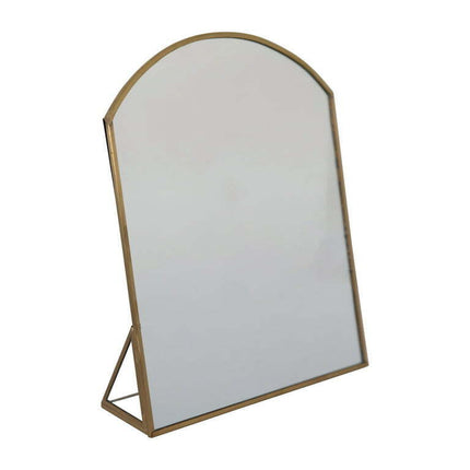 Creative Co-Op Metal Framed Standing Mirror, Brass Finish