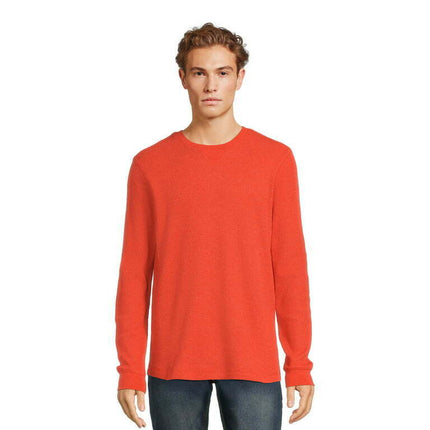 George Men's Thermal Crewneck Tee with Long Sleeves