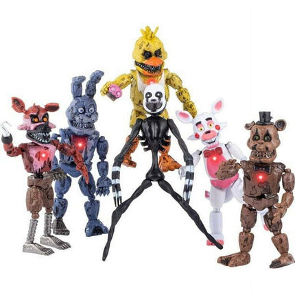 Five Nights At Freddy's FNAF 6'' Action Figures 6 Pcs toy birthday Xmas Gift