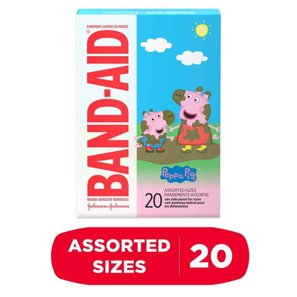 Band-Aid Bandages, Peppa Pig, Assorted Sizes 20 ct