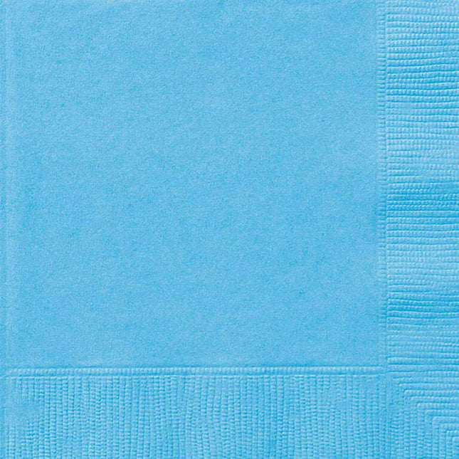 Way to Celebrate! Light Blue Paper Luncheon Napkins, 6.5in, 24ct