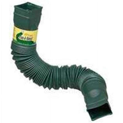 Amerimax Flex-a-Spout Downspout Extension, Green Gutter Accessories