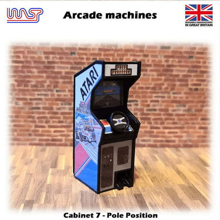 Arcade Machine Pole Position 1:32 Track Side Scenery Pub Bar Game Retro WASP