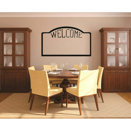 Custom Designs Welcome Silhouette 20x30"