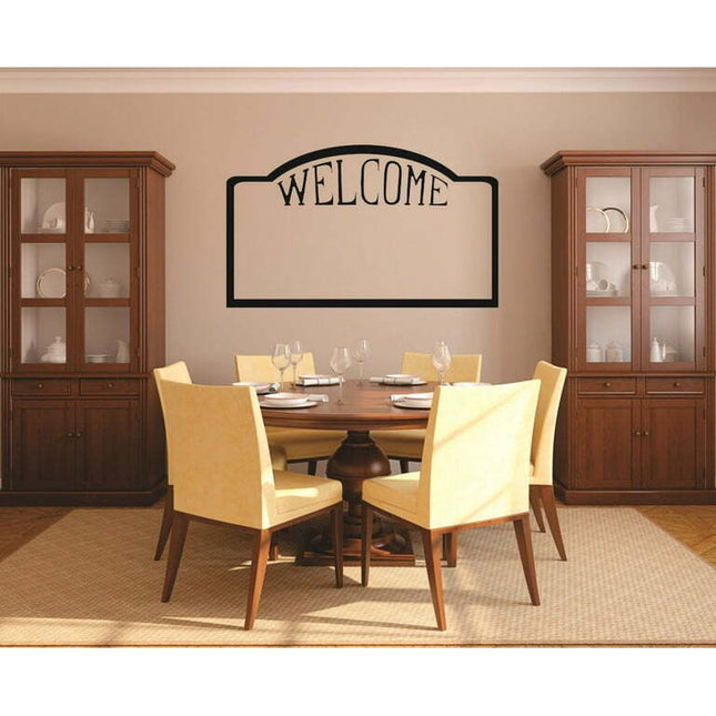 Custom Designs Welcome Silhouette 20x30"