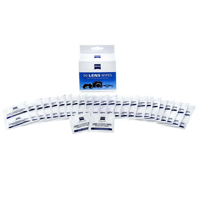 ZEISS Gentle and Thorough Cleaning Eyeglass Lens Cleaner Wipes, 50 Count
