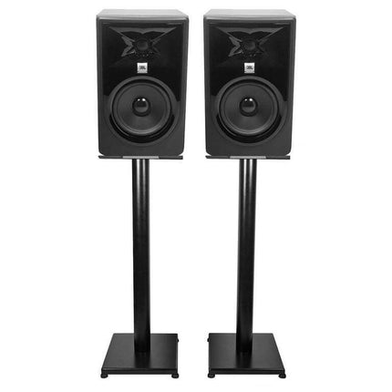 Pair JBL 305P MkII 5" Powered Studio Monitor Monitoring Speakers+29" Stands