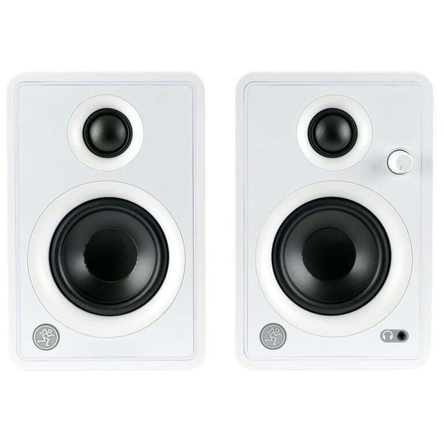 Mackie CR3-XBT 3" Multimedia Monitors with Bluetooth, White (Pair)