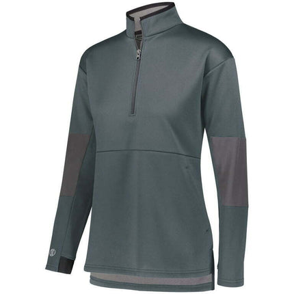 Holloway Sportswear L Womens Sof-Stretch Pullover Graphite/Carbon 229738