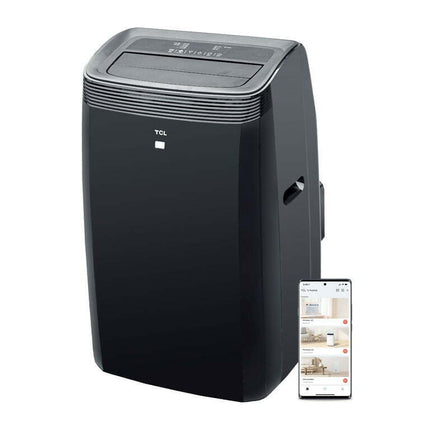 TCL 10,000 BTU SACC Portable Air Conditioner and Heater, Black, W10PH95-B