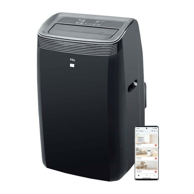 TCL 10,000 BTU SACC Portable Air Conditioner and Heater, Black, W10PH95-B