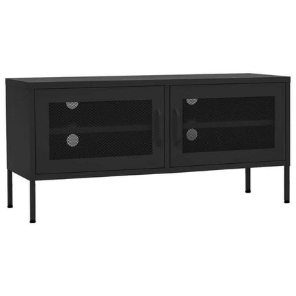 vidaXL TV Stand TV Unit Sideboard Home TV Console Media Unit Cupboard Steel
