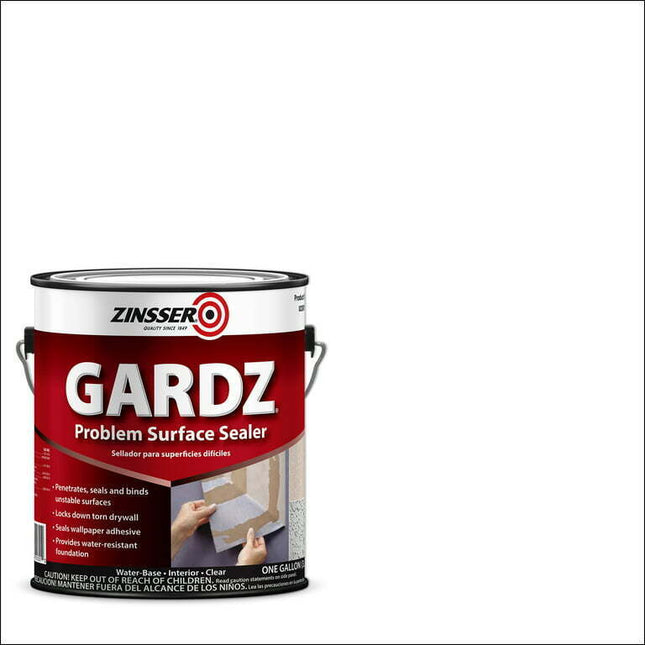 Clear, Zinsser Flat Gardz Problem Surface Sealer- Gallon, 4 Pack