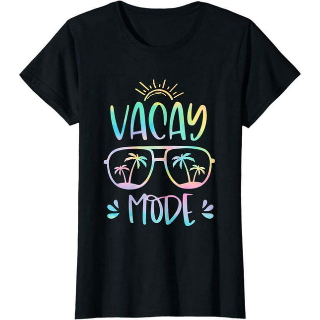 Vacay Mode Cute Vacation Summer Cruise Getaway Holiday T-Shirt Women Tops